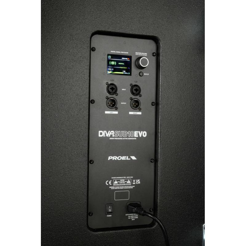 Hi Performance Active Subwoofer DIVASUB18EVO Hi Performance Active Subwoofer DIVASUB18EVO