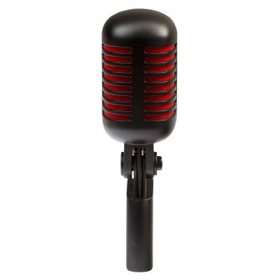 VINTAGE PROFESSIONAL VOCAL MICROPHONE - BLACK-RED -DM55V2RDBK