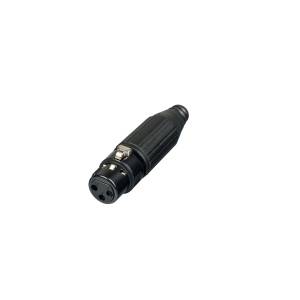 XLR3FVXBK - 3-pin female XLR