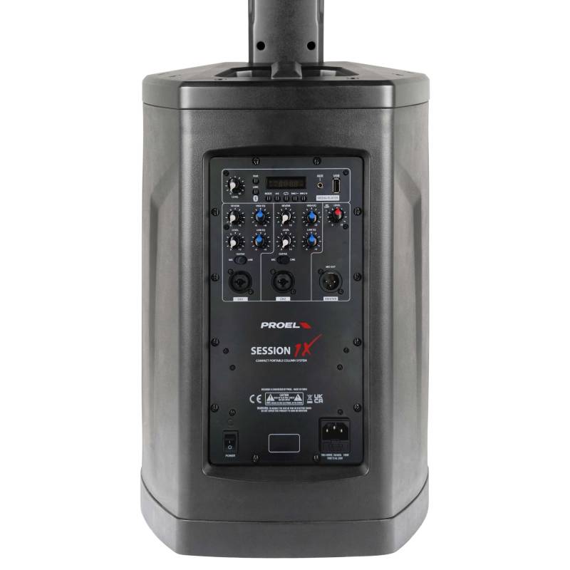 SESSION1X - COMPACT PORTABLE COLUMN SYSTEM WITH DSP AND REVERB SESSION1X - COMPACT PORTABLE COLUMN SYSTEM WITH DSP AND REVERB