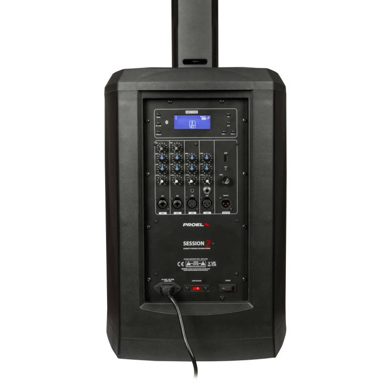 SESSION2 - HIGH POWER PORTABLE COLUMN SYSTEM WITH DSP AND REVERB SESSION2 - HIGH POWER PORTABLE COLUMN SYSTEM WITH DSP AND REVERB