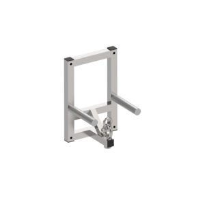 Hoist motor bracket on sliding block