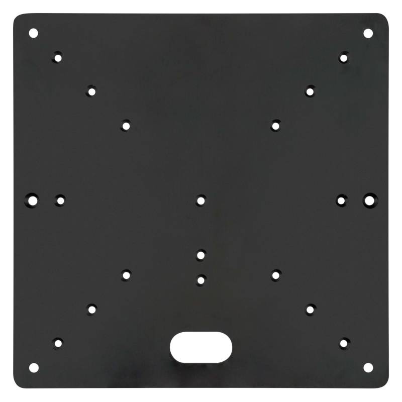 Steel plate measuring 60x60 cm in black