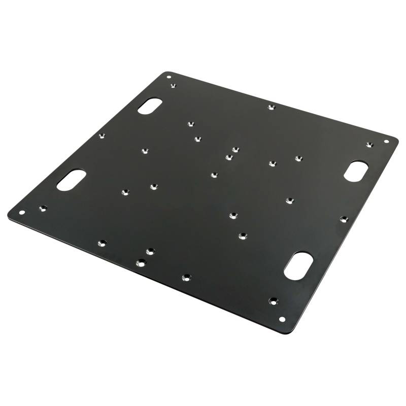 Steel plate measuring 80x80 cm in black