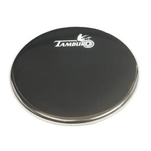 TB 20SKINBKLOGO - 20" Black Resonant Bass Drum Head