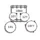 T5 DRUM SET STANDARD 18" - TB T5S18RSSK